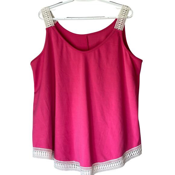 Sheen Curve Pink with Cream Lace Size 2XL - Picture 1 of 11